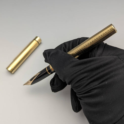 American Vintage Sheaffer Targa Fountain Pen Gold Plated